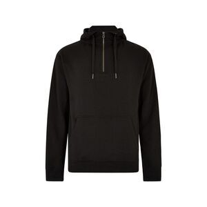 Kustom Kit Mens Quarter Zip Regular Hoodie / Black